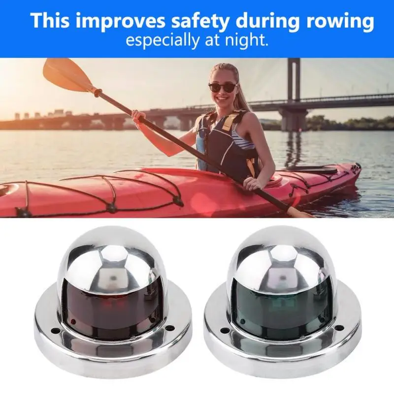 Новейшая Красная Зеленая навигационная лампа для лодки 1 пара 12 В морской свет