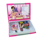 Магнитная книга, магнитный пазл, игрушка сделай сам для детского творчества, головоломка Танграм, мультяшный пазл, обучающая игрушка, подарок для детей