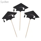 Lychee Life 30 шт. Панама для мальчишника, топперы для капкейков, поздравления, выпускной, товары для украшения тортов, украшение для градиентной вечеринки