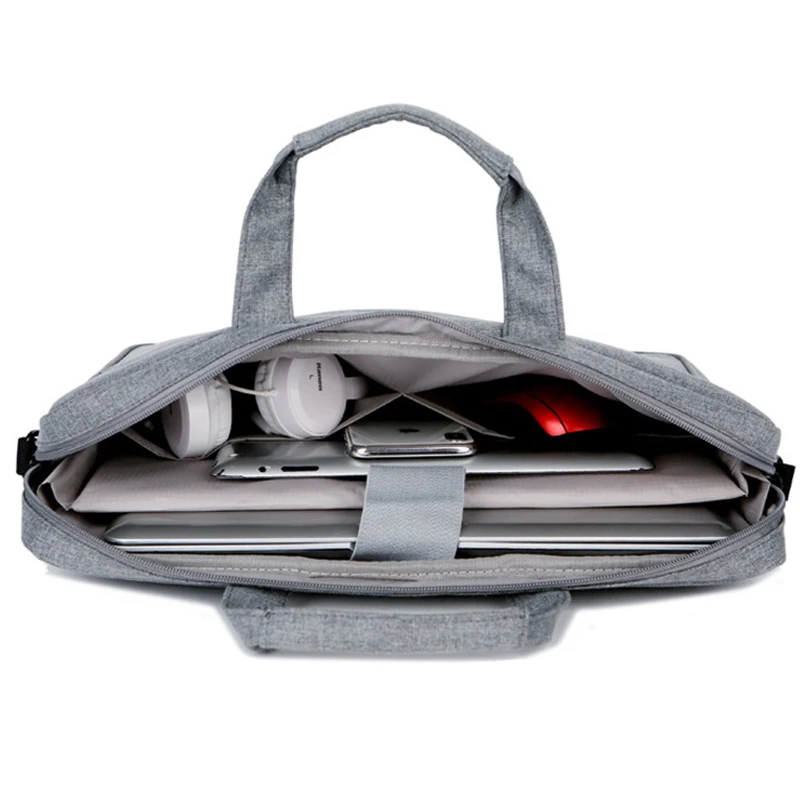 

Men's Classic Laptop shoulder bag Men's Business Portable Briefcase 2018 Large capacity 15 and 14 inch men's handbag ZJ188
