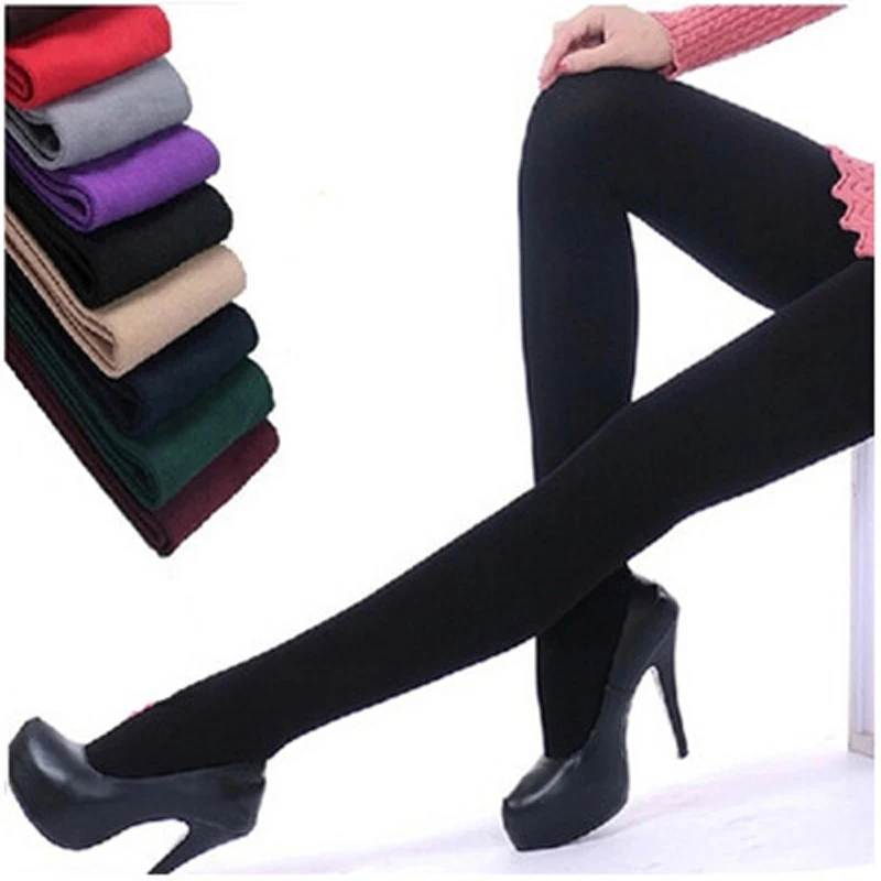 Женские сексуальные теплые колготки осень зима Бесшовные Колготки Collant Femme