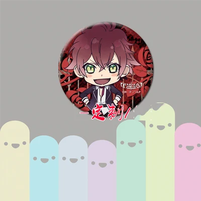 ZXFJXR 58 мм анимация Diabolik Lovers Reiji Ayato Sakamaki Kanato Shu значки вампира на значок для рюкзака