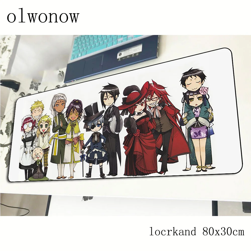 

Black Butler mousepad gamer High quality 800x300x3mm gaming mouse pad big notebook pc accessories laptop padmouse ergonomic mat