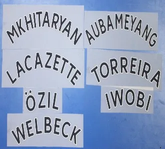 2018 2020 бейдж с надписью вдали молотьянь торреира гируд беллерин аубамиан Уолкотт