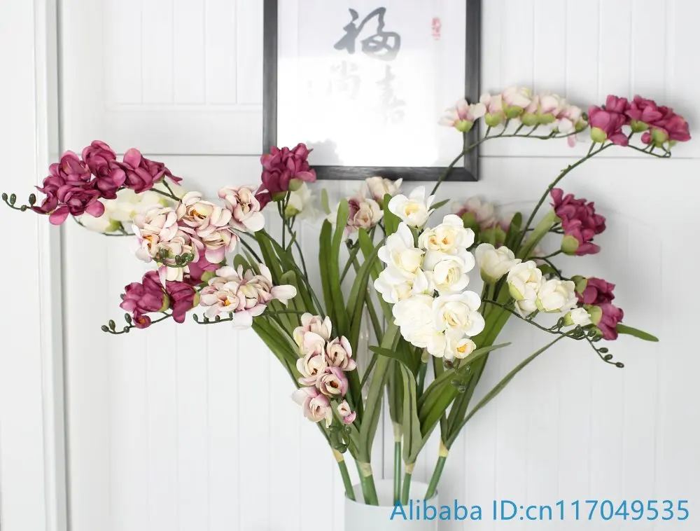 

1 PCS 100CM Artificial Convallaria majalis Lily of the valley Silk Flowers Home Decoration Gift 4 Colors Available F375