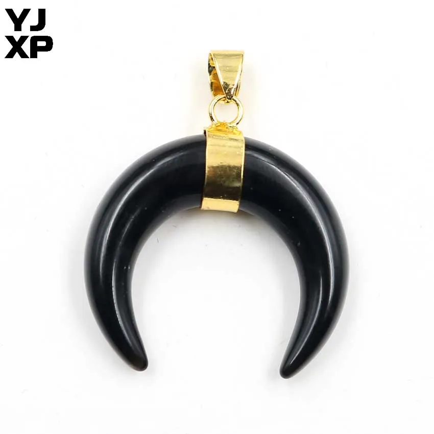 YJXP оптовая продажа 10 шт. натуральный смешанный камень кристалл полумесяц