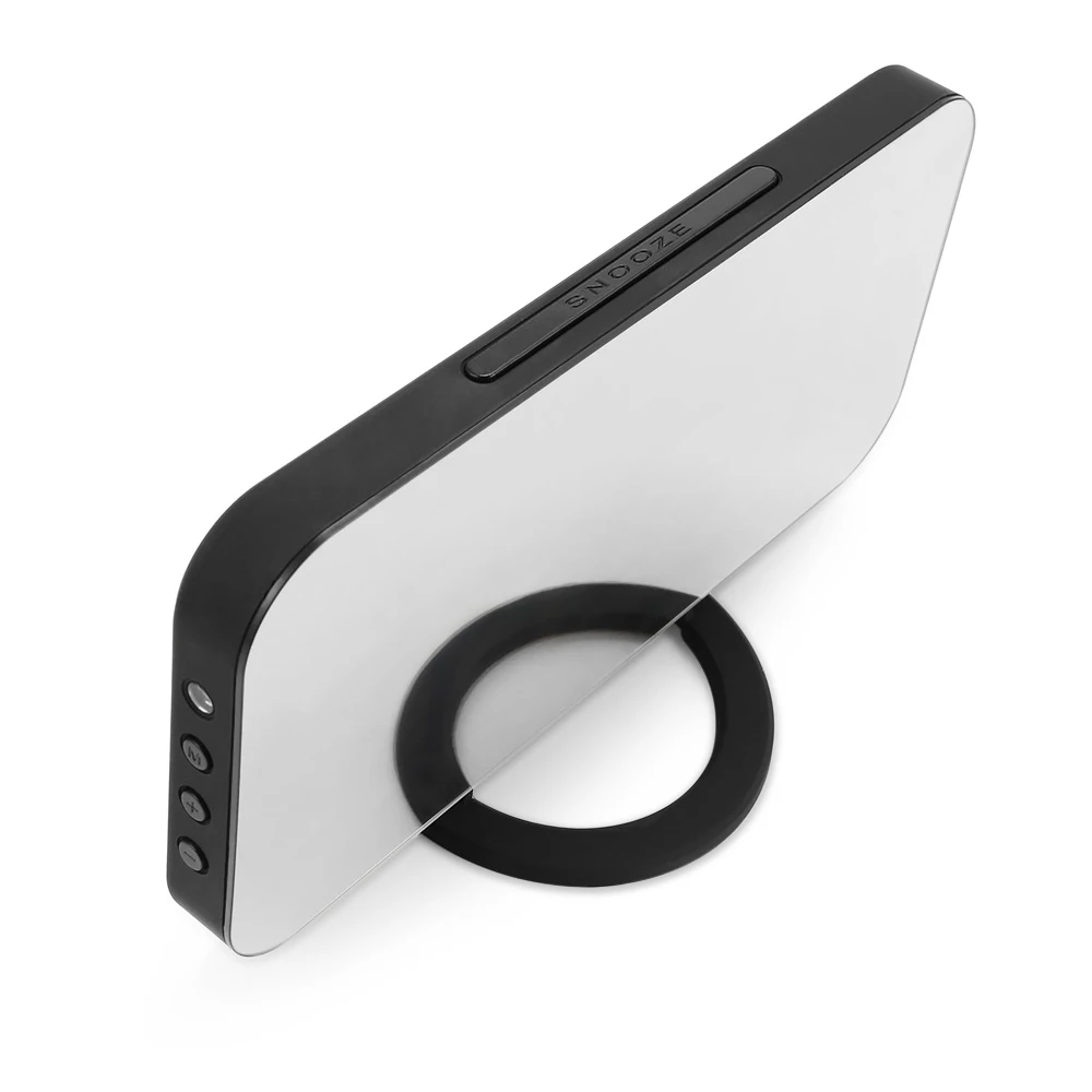 Светодиодный цифровой будильник часы зеркало Snooze ночник ЖК дисплей USB зарядный