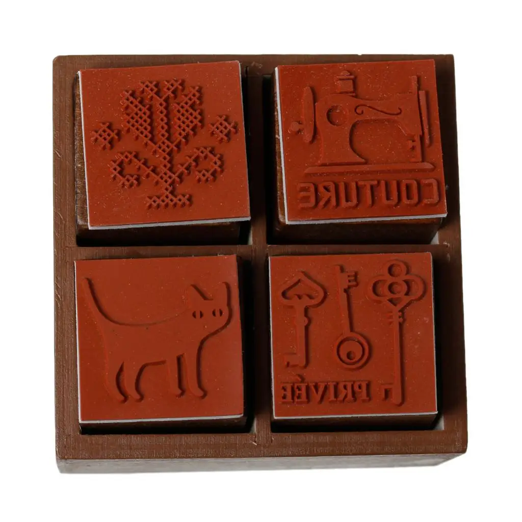 Штамп деревянный резной 75 мм (3 дюйма) x 1 комплект|pattern stamp|stamp patterncarved stamp |