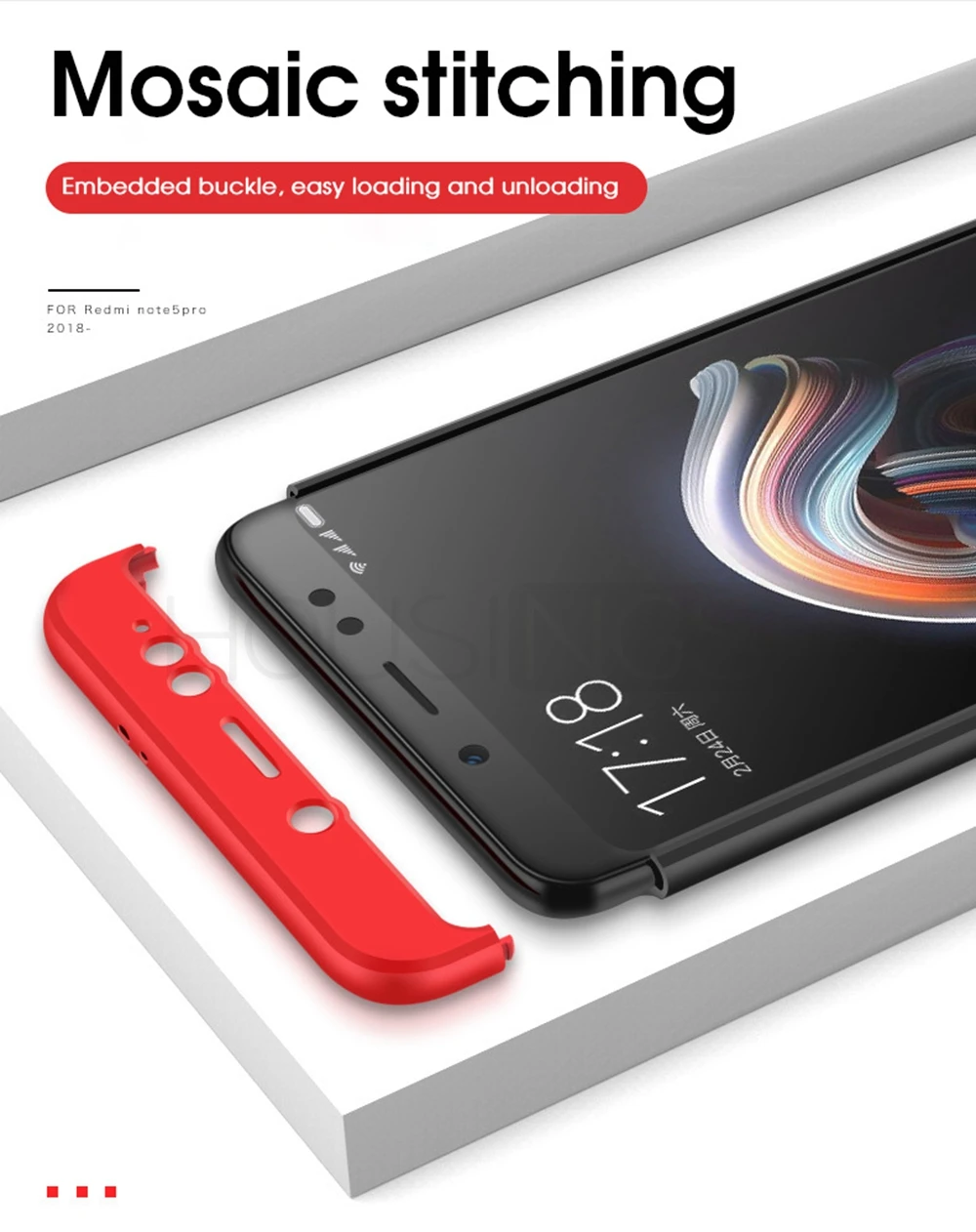 Противоударный 360 Полный корпус чехол для телефона для Xiao mi Red mi Note 5 6 Pro mi 8 Lite 9 SE Жесткие ПК-Чехлы для Xiao mi Red mi 6A 5A Plus чехол