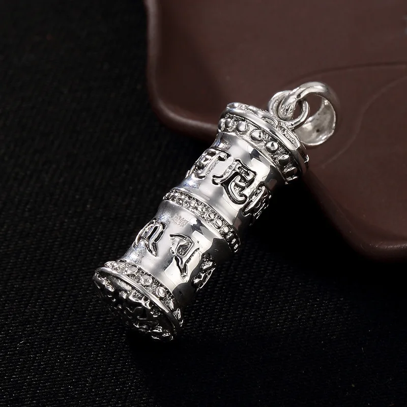 2018 Hot Sale S990 Fine Silver Restoring Ancient Ways Namo Amida Butsu Six Words Vajra Honk Ms Wu Box Of Male Pendant | Украшения и
