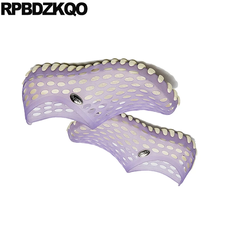 водонепроницаемый закрытый носок Runway пурпурный обувь сад сабо плоские люди