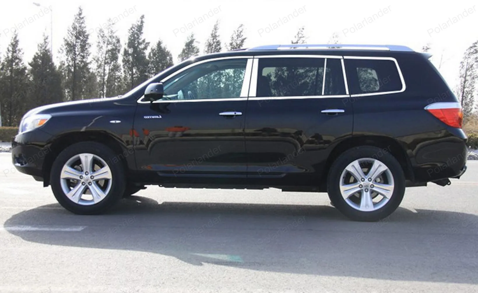 Аксессуары для автомобилей Toyota Highlander 2012 2013 2014 полная оконная отделка нержавеющая