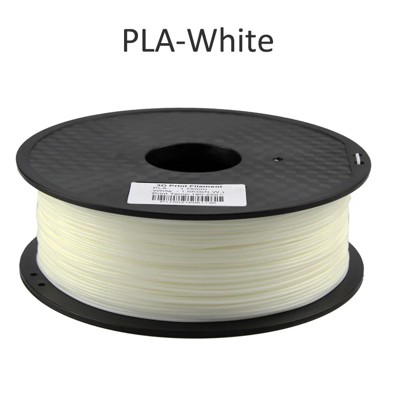 white PLA filament HUAFAST PLA нити для 3d принтера материалы 1,75 мм 1 кг/0,25 кг ABS 3D печать Ручка нити пластиковые детали подходят для creality - Цвет: white PLA filament