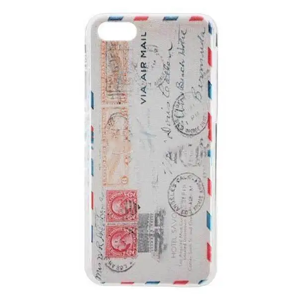 Ariesale Stamp Pattern Relief Hard Back Case Cover For iPhone 5C |