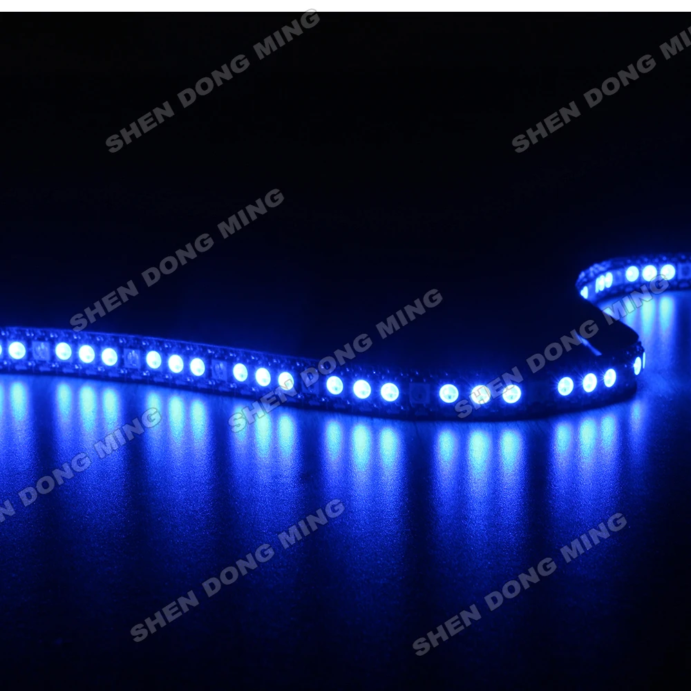 Пиксельная Светодиодная лента WS2812 RGB не водонепроницаемая ip 22 5 м В 144 СВЕТОДИОДА/м