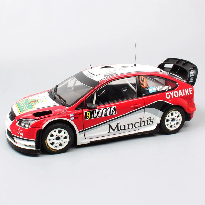 1:18 масштаб Большой sunstar большой Ford RS WRC 2008 драйвер № 9 F. Вильягра ралли Acropol игрушечные машинки модели гоночного автомобиля игрушка