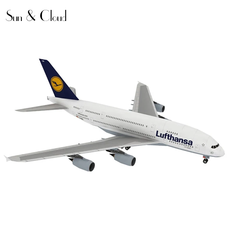 1:144 DIY 3D Airbus A380 самолет бумажная модель сборка ручная работа игра головоломка