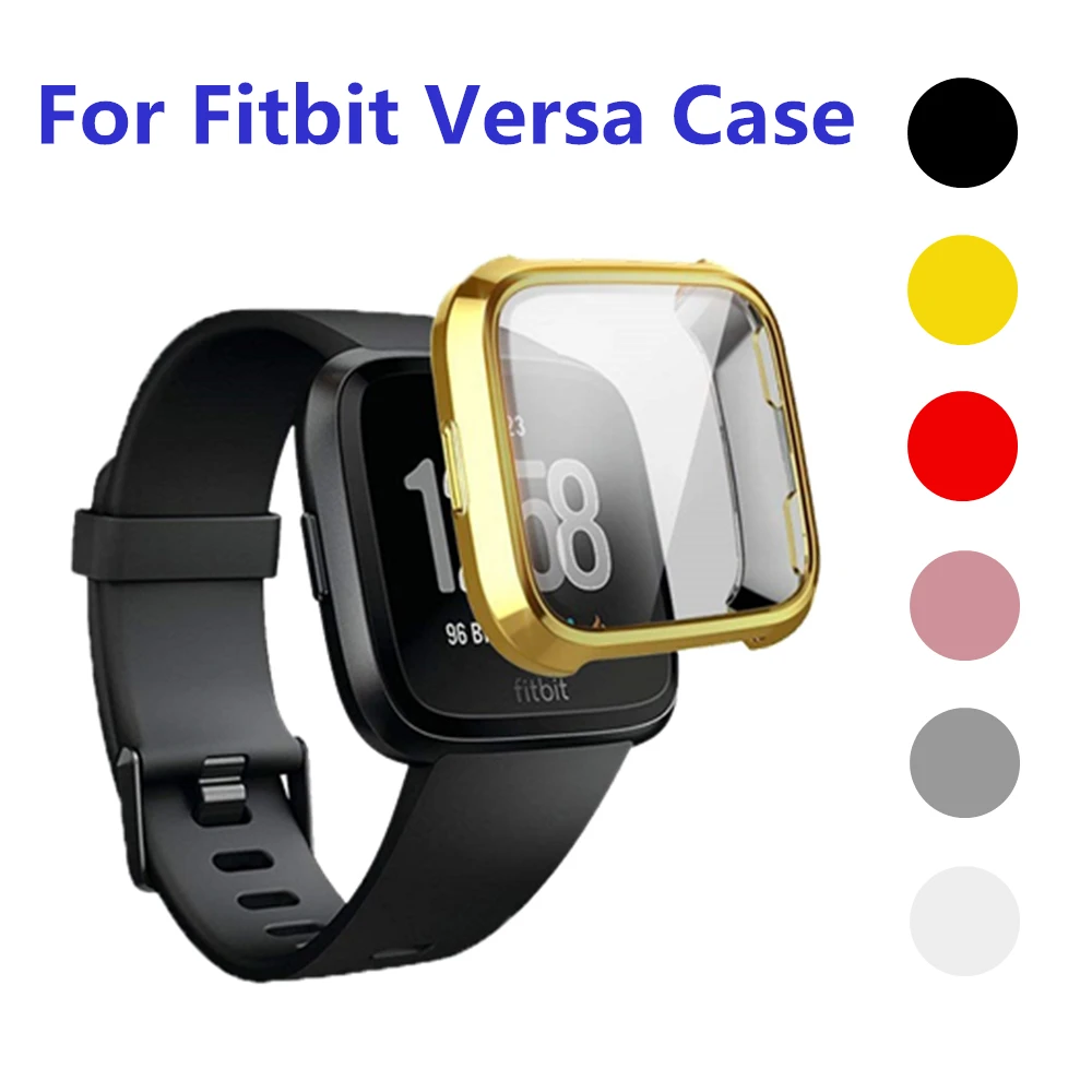 

Soft Silicone Case For Fitbit Versa Band Full Protector Cover For Fitbit Versa Lite Accessories For Versagel Protective Shell