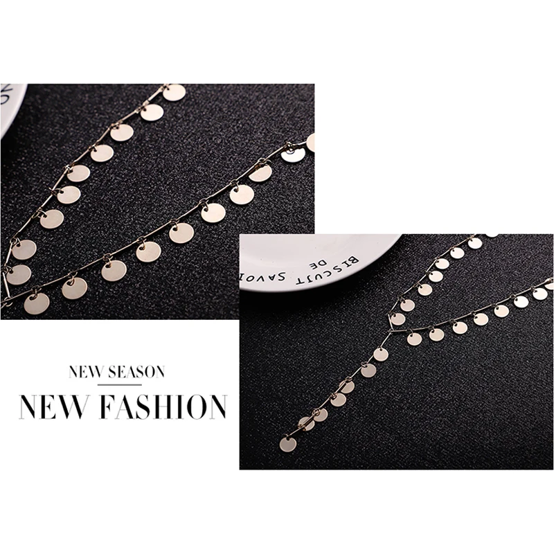 Blue bird tears high quality reflective large round temperament sexy T-shaped necklace women accessories | Украшения и аксессуары