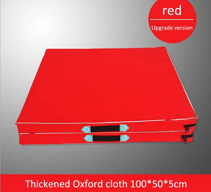 100x50x5cm Red 100 см/120 см, гимнастический коврик, ткань Оксфорд, l, складной, для танцев, гимнастики, фитнеса, йоги, танцев, тренировок, йоги, флип-коврик - Цвет: 100x50x5cm Red