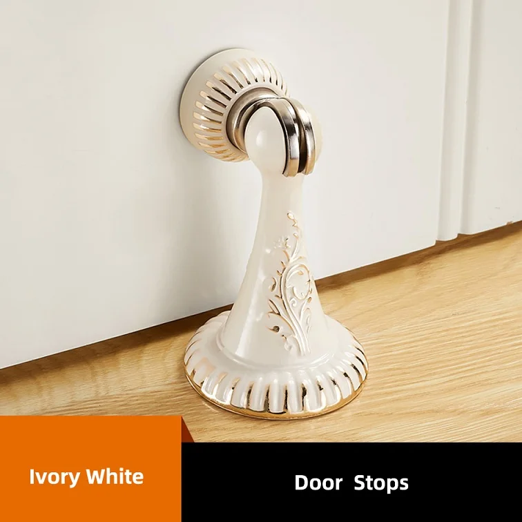 1pc Ivory 1 шт. мощный магнитный дверной ограничитель, фиксатор для двери, держатель для двери, инструмент для дверного стопа для домашнего офиса - Цвет: 1pc Ivory