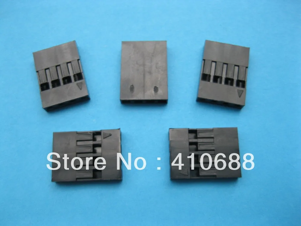 3000 шт. соединительный провод женский корпус 4 контактный разъем шаг 2 54 мм черный