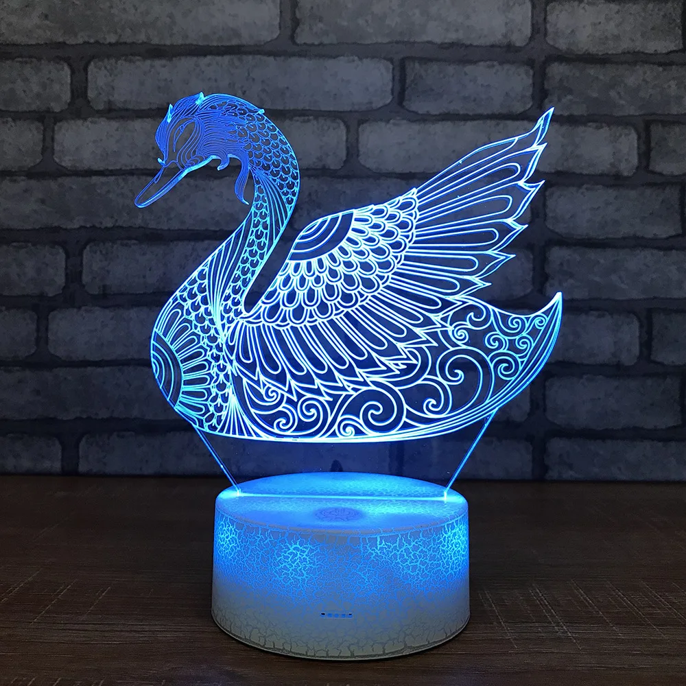 Инновационные продукты 3d ночник красочный креативный прикроватный Usb Led Детская