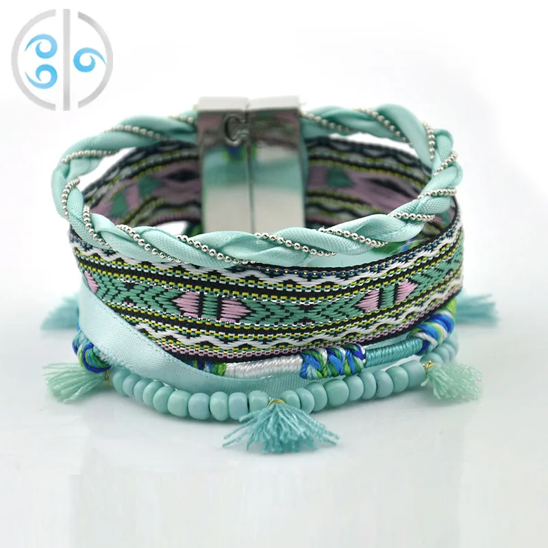 Лето 2016 браслет pulseira пляж Бразильские манжетой бисером bracalets Богемия Браслет Bijoux