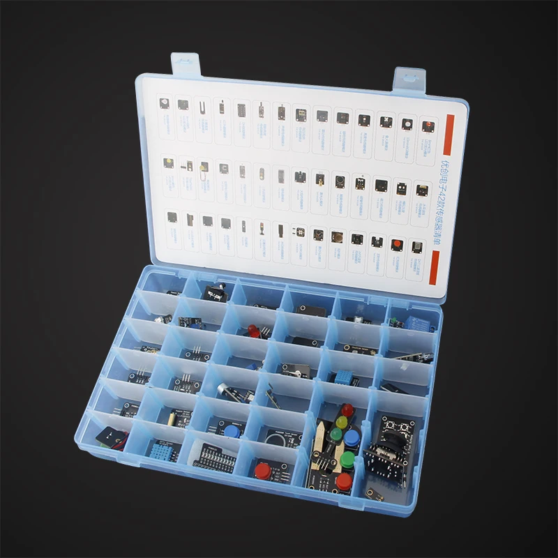 Стартовый комплект для Arduino 5 + 37 UNO R3 с 42 модулями датчиков полный стартовый без