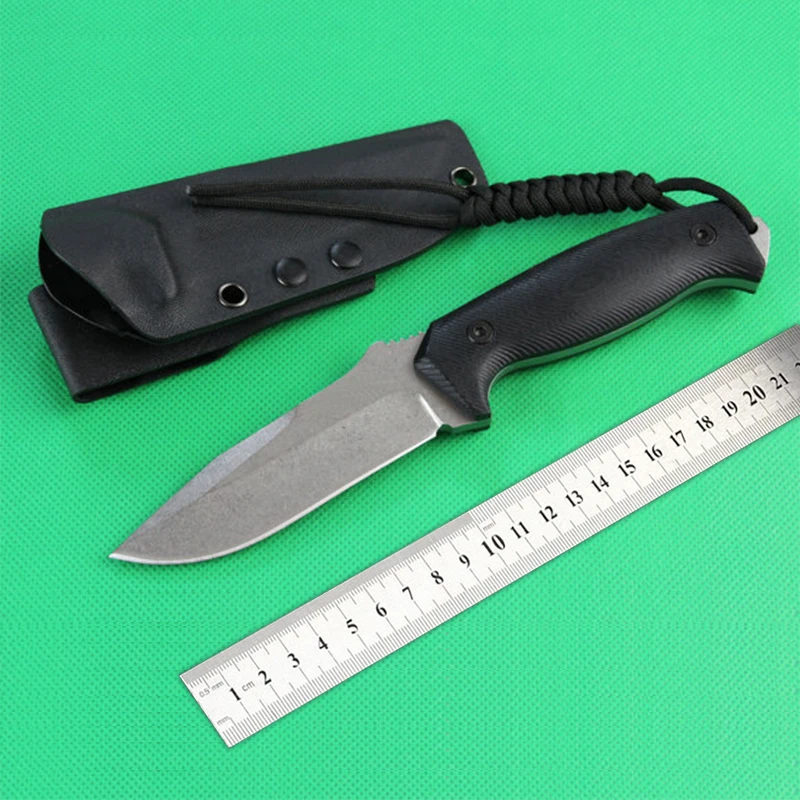 

Бесплатная доставка, Ручка G10, D2, нож с фиксированным лезвием высокой твердости, инструменты для выживания на природе, острый нож