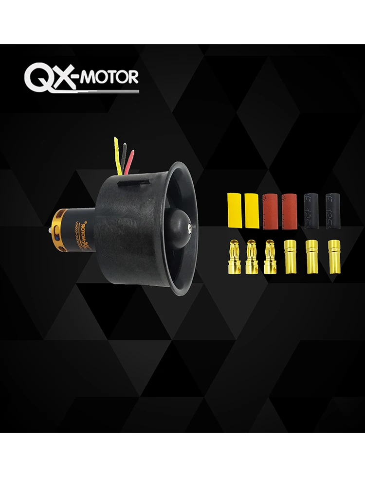 QX двигатель 64 мм EDF все наборы QF2822 4300KV с 5 лезвиями Ducted Fan для RC Самолет|motor with|64mm