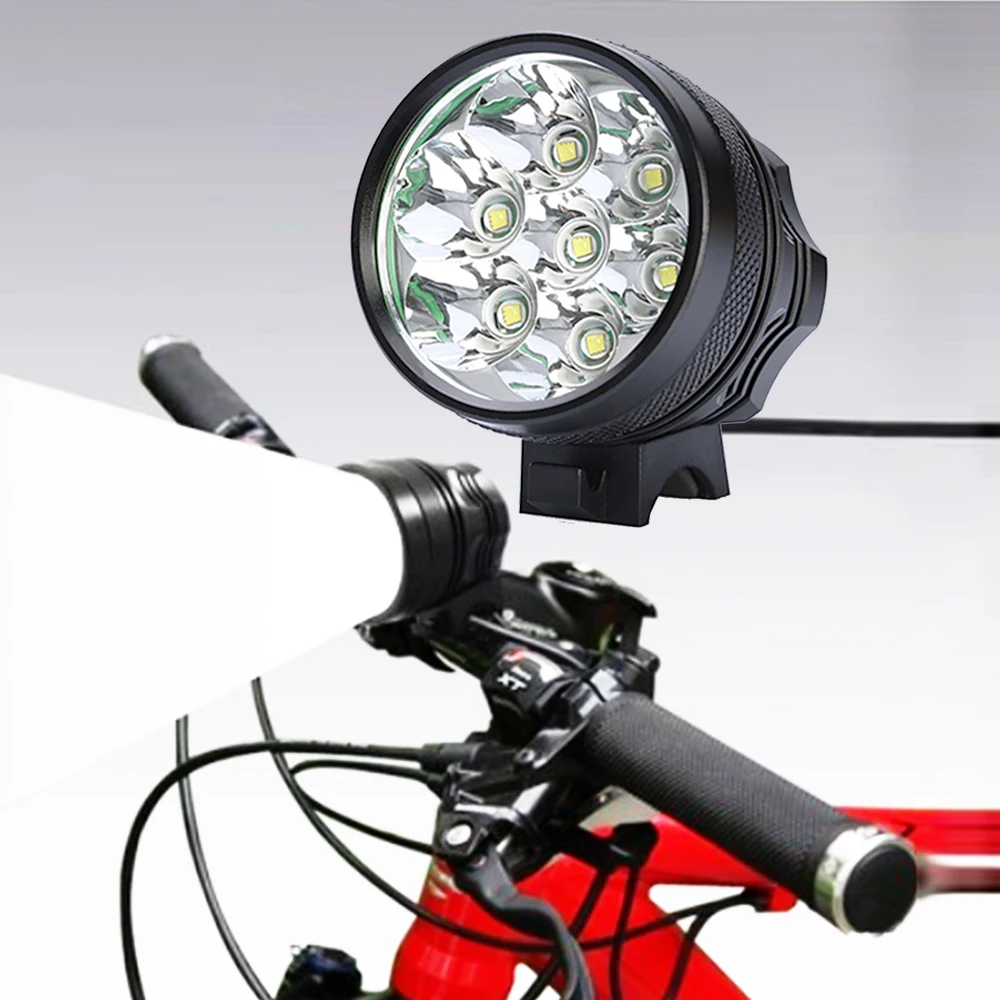 10000лм водонепроницаемый велосипедный налобный фонарь 7 XML T6 светодиодный яркий