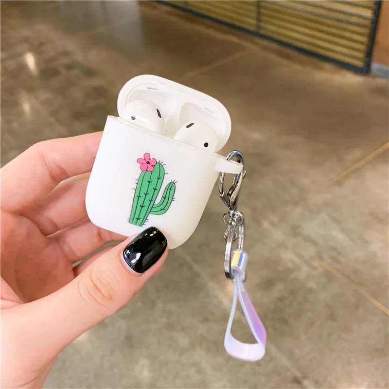 Милый чехол авокадо для Apple, аксессуары для airpods, Bluetooth, чехол для наушников, силиконовый мультяшный чехол для наушников, воздушный брелок для ключей стручок