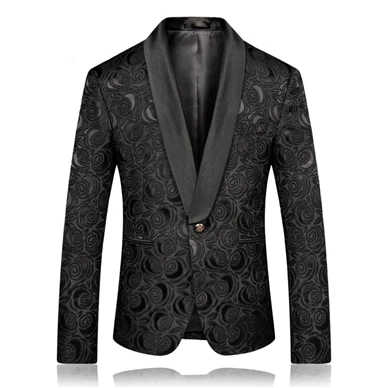 High-end мужской костюм комплект из двух предметов: черный Бизнес платье для банкета, вечеринки Для мужчин s костюмы камуфляжная куртка+ брюки для девочек Размеры 5XL тонкие удобные костюмы человек - Цвет: 8660  hei  se