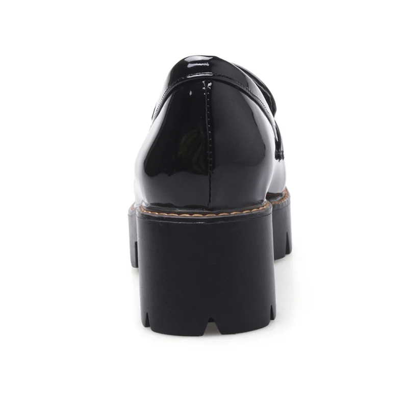 Loafers Handmade Patent Leather Ladies Oxfords Shoes Full season Casual Women Pumps Tassel Black Oxford Shoes For Women Size 43