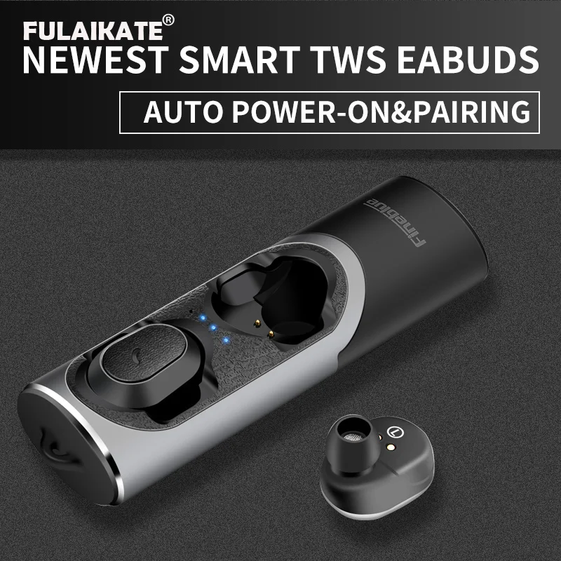 FLAIKATE Беспроводной наушники для Iphone смартфона планшетный ПК вкладыши TWS Bluetooth V5.0