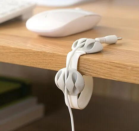 Новейший органайзер для кабеля USB зажим аккуратный держатель зарядного