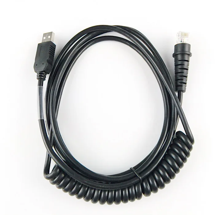 2шт PS2 к USB сканер штрих кода спиральный кабель 3 м (10 футов) для Honeywell HHP hh5100|ps2 to usb|ps2