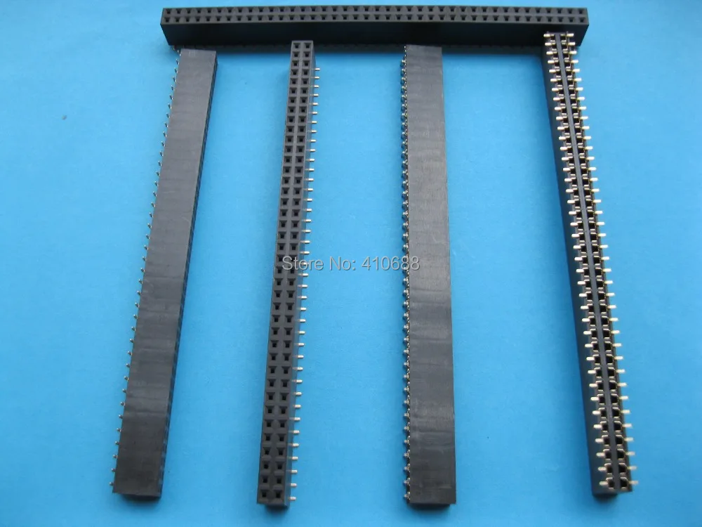 40 шт. позолоченный SMT SMD 2 54 мм 2x40 80pin хрупкий штыревой разъем двухрядная полоса |