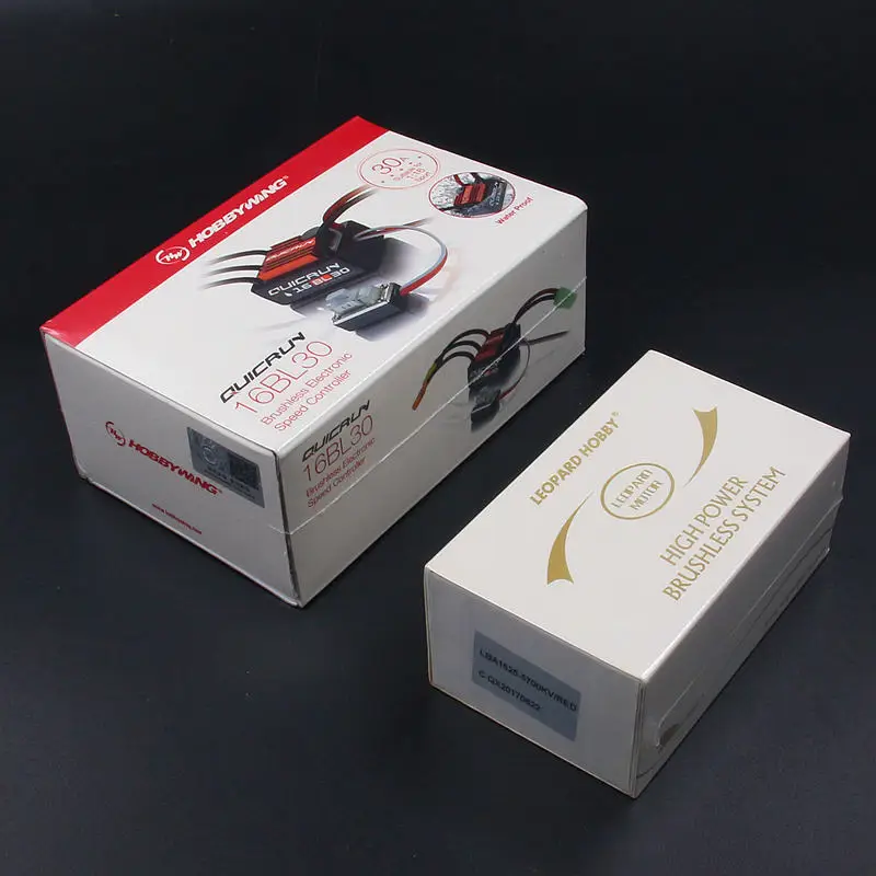 FATJAY leopard 1625 мотор LBA1625 + hobbywing quicrun 1/28 30A ESC combo для RC mini Q Z автомобилей|Детали и