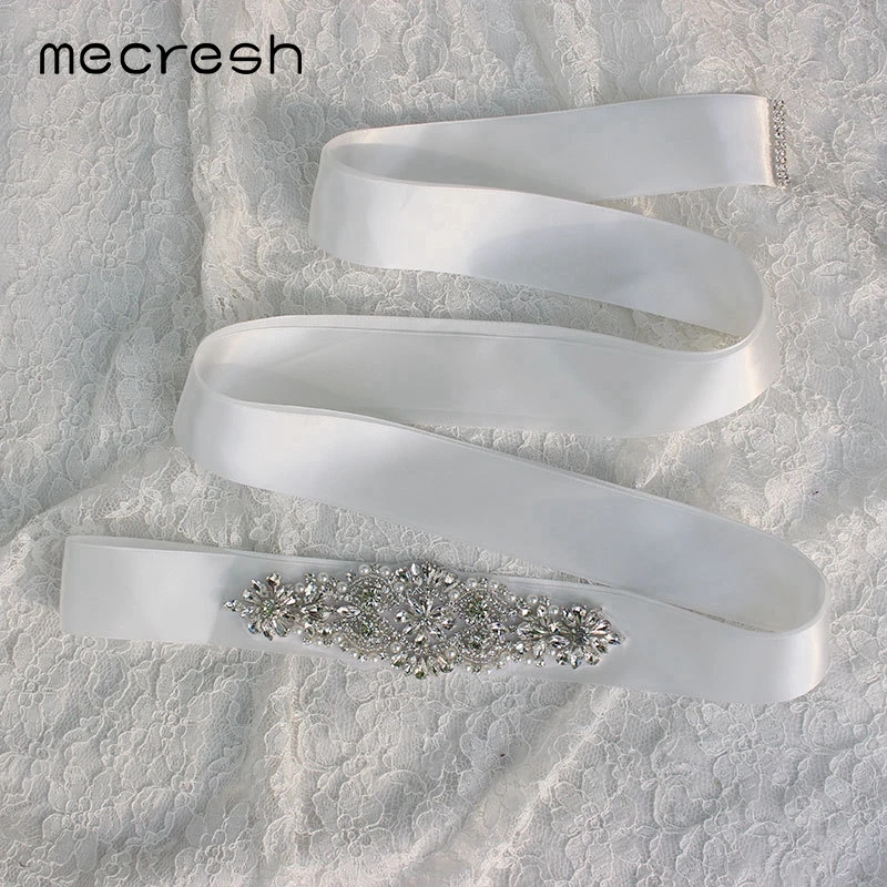 Mecresh Роскошные Имитация Жемчуга свадьбное платье со стразами пояс прозрачный