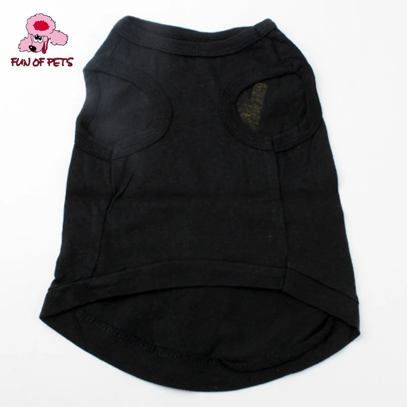 Summer VIP Style Cotton Dog Shirt Cool Clothes Cute Pet Products (XS-L Black) | Дом и сад