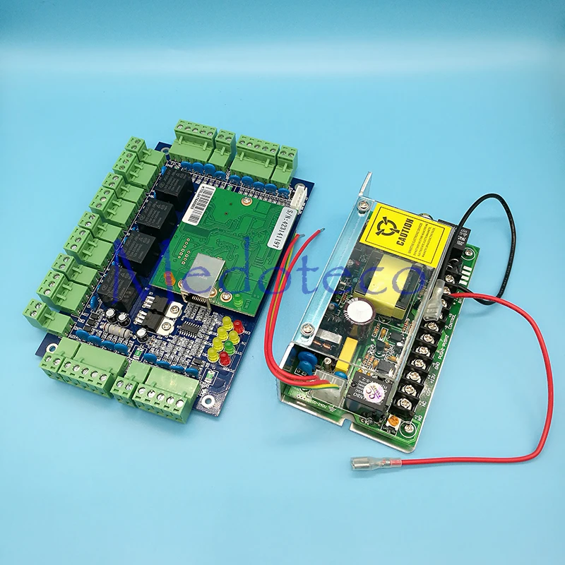 TCP/IP четырехдверный контроллер доступа системы защиты + 12V5A функция