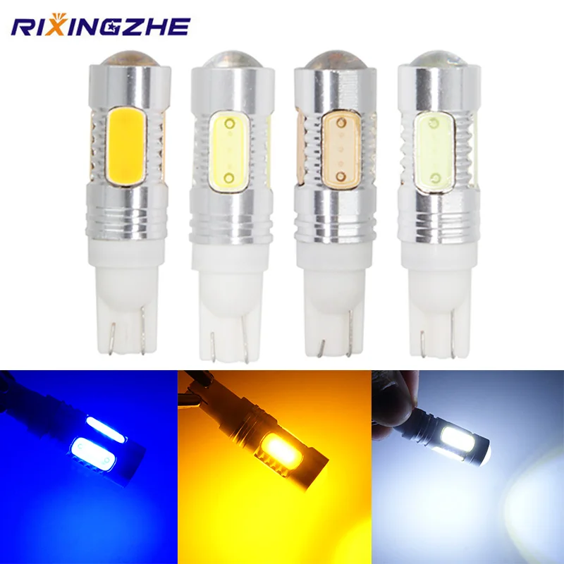 RXZ 2pcs Высокая мощность 7 5 W T10 светодиодный W5W 194 168 192 COB светильник для внутреннего
