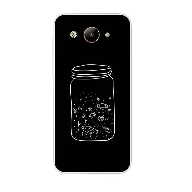 Для Huawei Y3 2017 / Y5 Lite черный матовый чехол Mog дизайн 5 0 дюйма для MT6737M искусственная