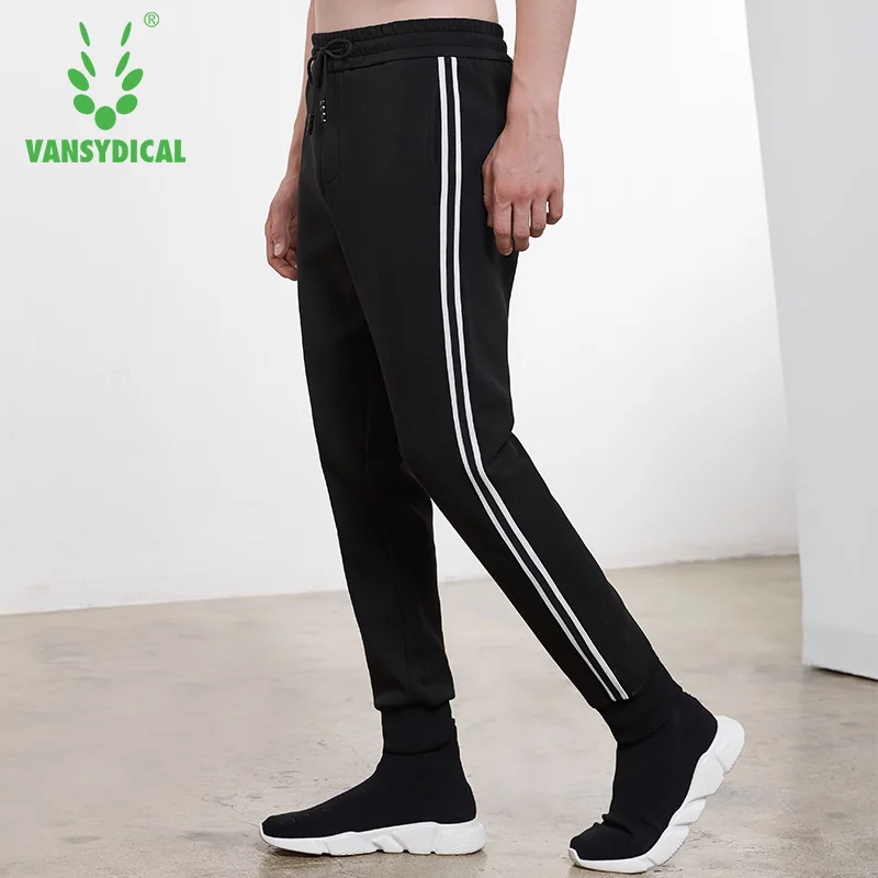 SPT Vansydical полосатые спортивные кроссовки Штаны Для мужчин стороны букв