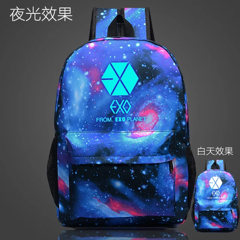 Супер качество модные сумки EXO школьный рюкзак для девочек-подростков