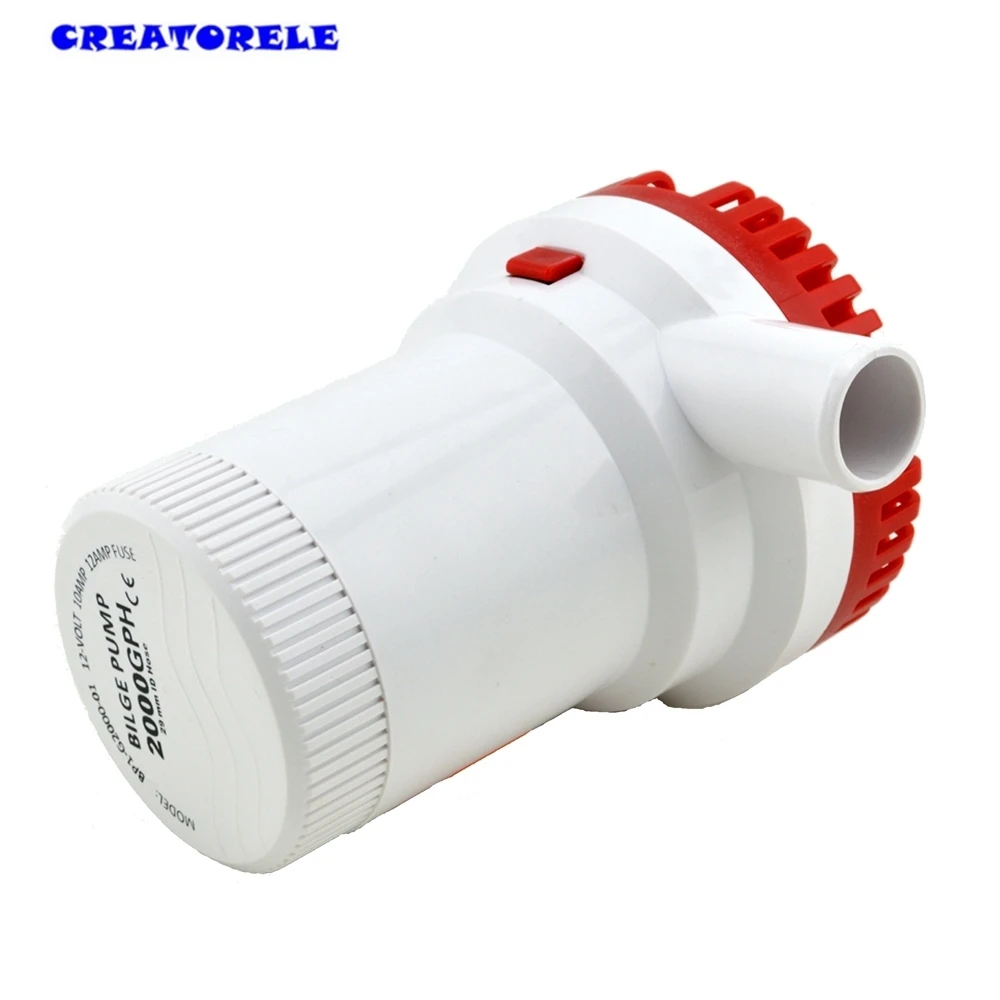 2000GPH 12 в водяной Трюмный насос погружной с высоким потоком морской Электрический