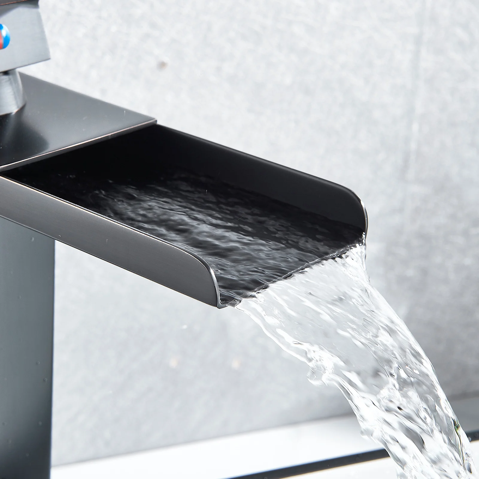 ORB Waterfall Bathroom Basin Faucet Above Counter Deck Mounted Cold Hot Water Mixer Single Handle Hole Tap | Обустройство дома