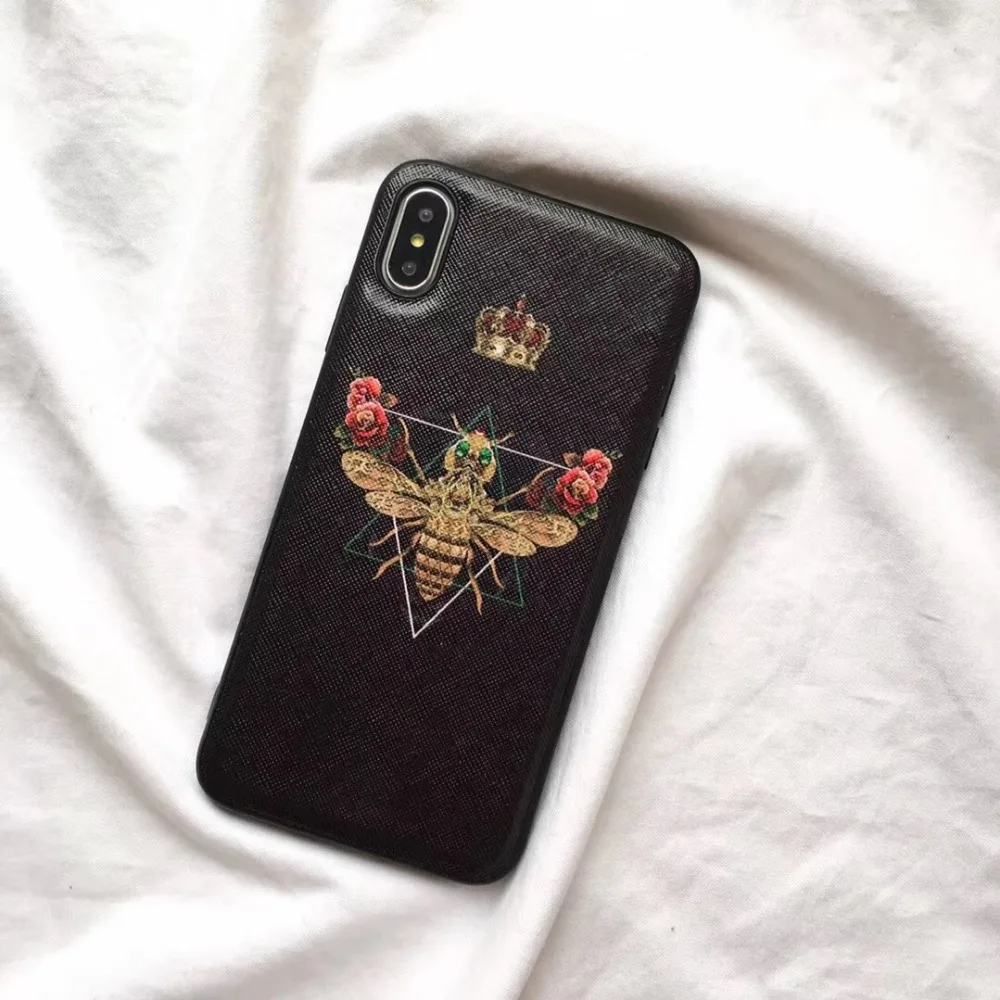 Роскошный брендовый кожаный жесткий пластиковый чехол для телефона iphone6 6Plus с